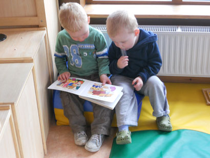 Lads reading